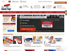 Tablet Screenshot of myassettag.com
